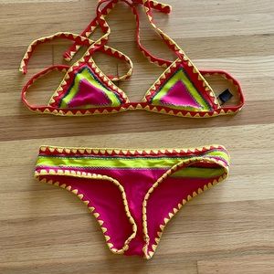 Colorful bikini same swim